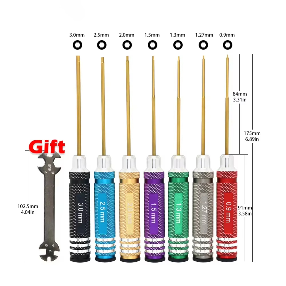 7pcs Hex Screw Driver Set Tita - đánh giá và giá Rc Helicopter Tool Kit