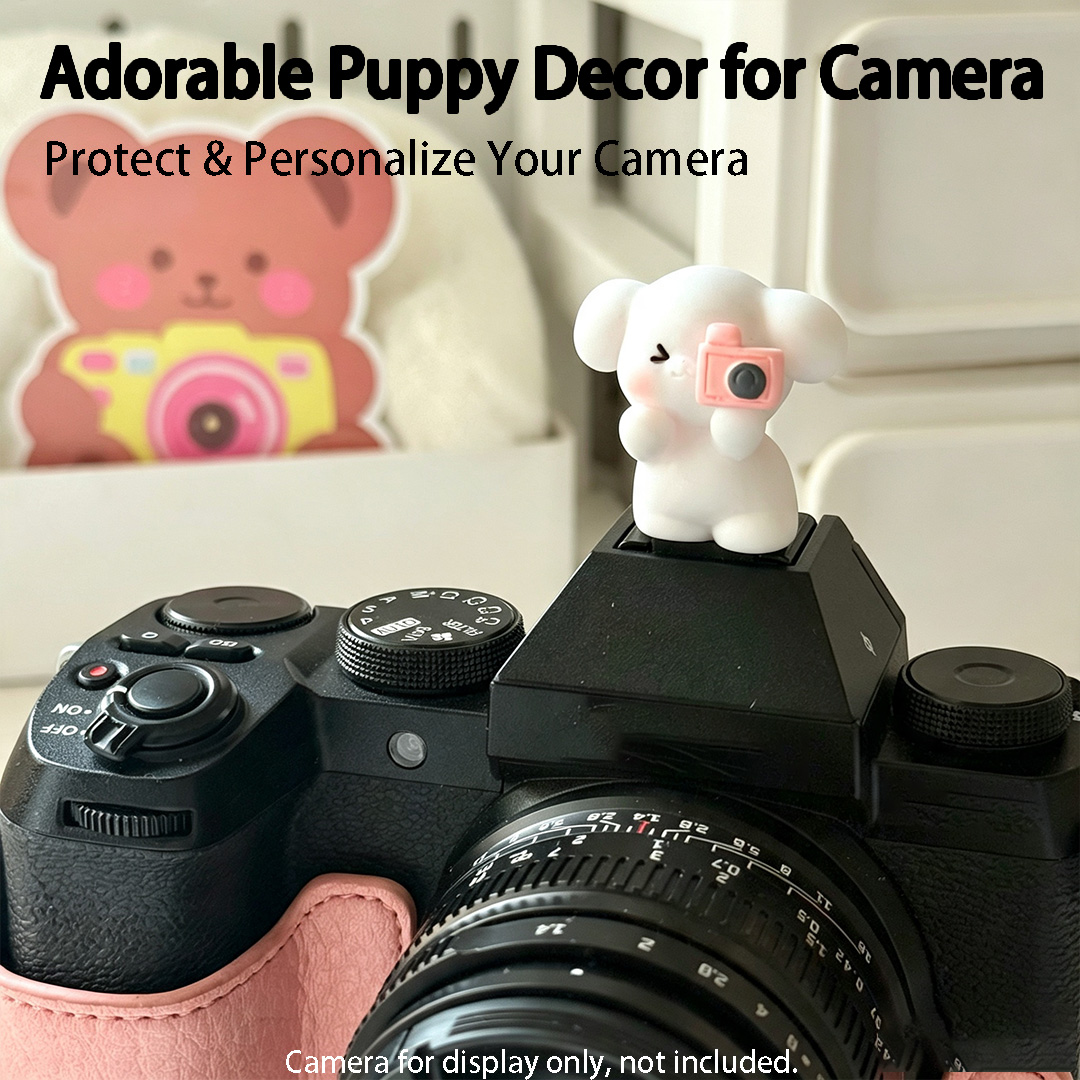 Cute 3D Puppy Camera Hot Shoe  - đánh giá và giá Canon Camera Eos R50