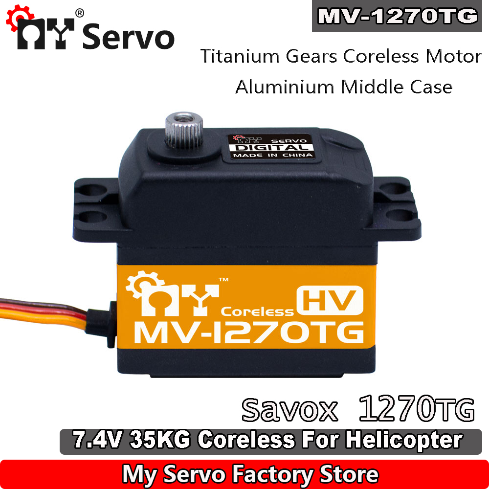 MY RC Servo MV-1270TG  HV 35kg - đánh giá và giá Rc Helicopter Servo