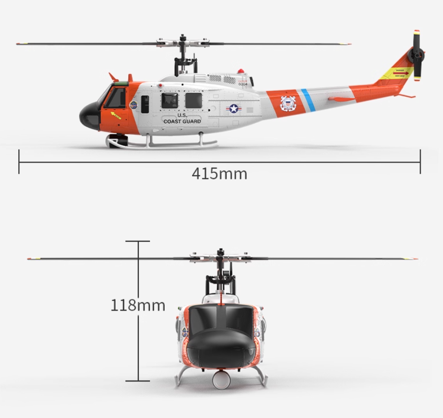 YUXIANG F07S Battery UH-1 RC H - đánh giá và giá Rc Helicopter Coaxial