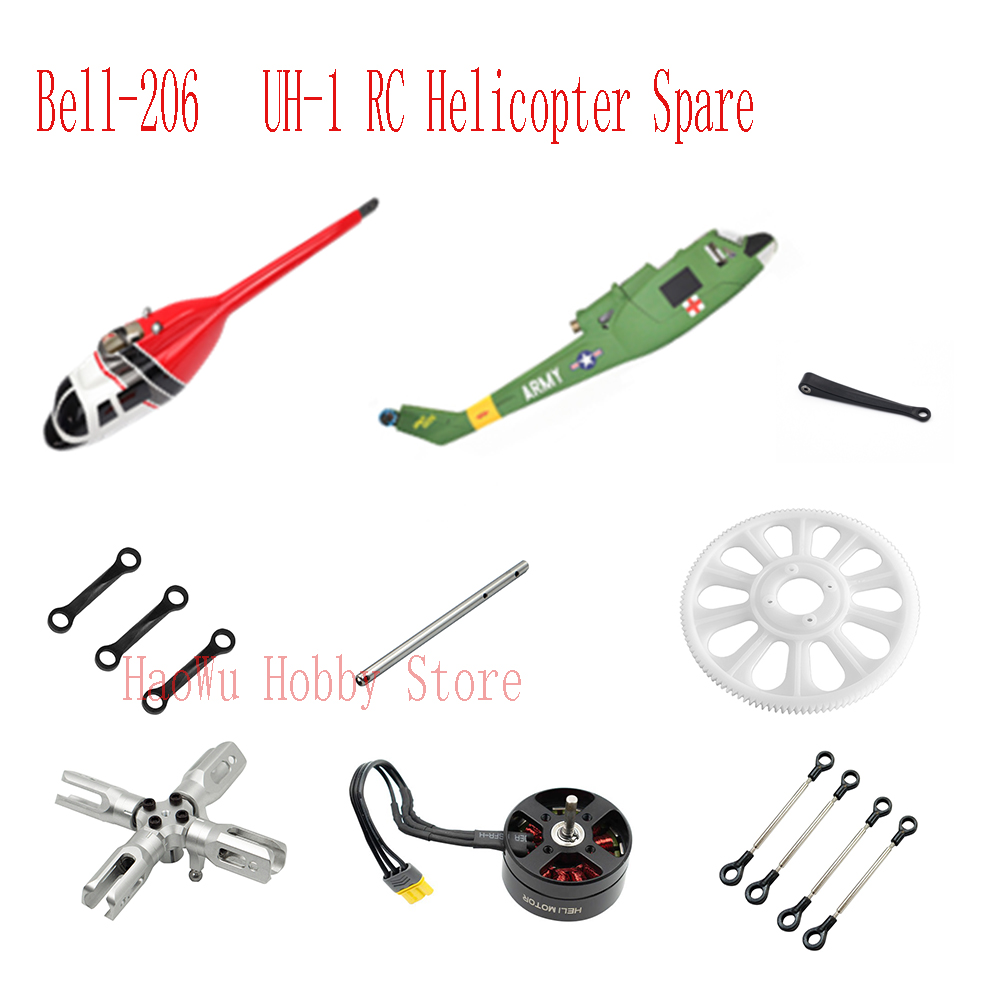 Flywing bell206 UH1 Bell-206 U - đánh giá và giá Rc Helicopter Gyro